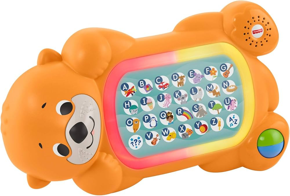 Fisher-Price Baby Learning Toy Linkimals A to Z Otter with Music & Lights for Infants Ages 9+ Mon... | Amazon (US)