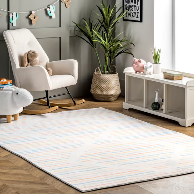 Daydream Kids Candy Striped Multi Rug | Rugs USA