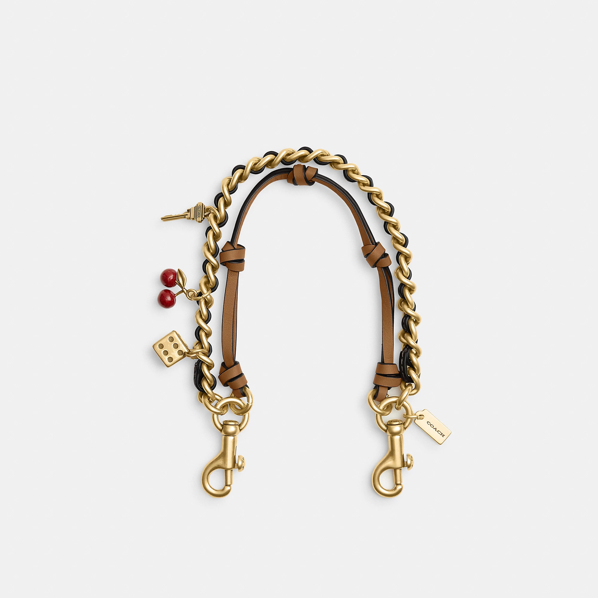 Coach Swag Bag Charm - Women's Bag Charms - Brass/maple Honey Brown | Coach (US)