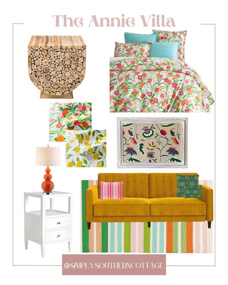 Shop the Annie Villa inspired by Annie Selke! 
Pattern play, texture play, wallpaper, home decor, colorful home decor, bright colored decor 

#LTKstyletip #LTKover40 #LTKhome