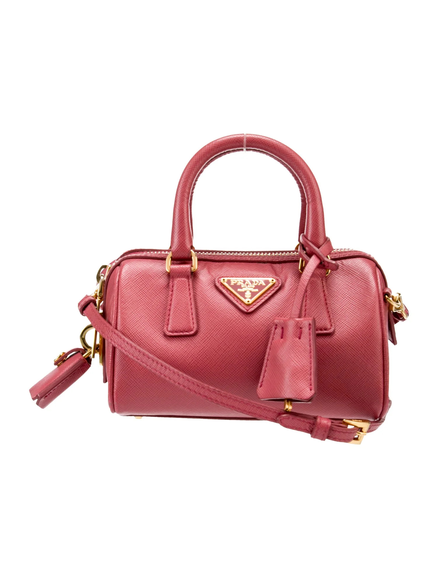 Saffiano Leather Top Handle Bag Mini | The RealReal