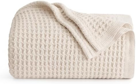 Bedsure Gentlesoft 100% Cotton Large Throw Blanket for Couch 50x70 inches - Breathable and Soft, ... | Amazon (US)