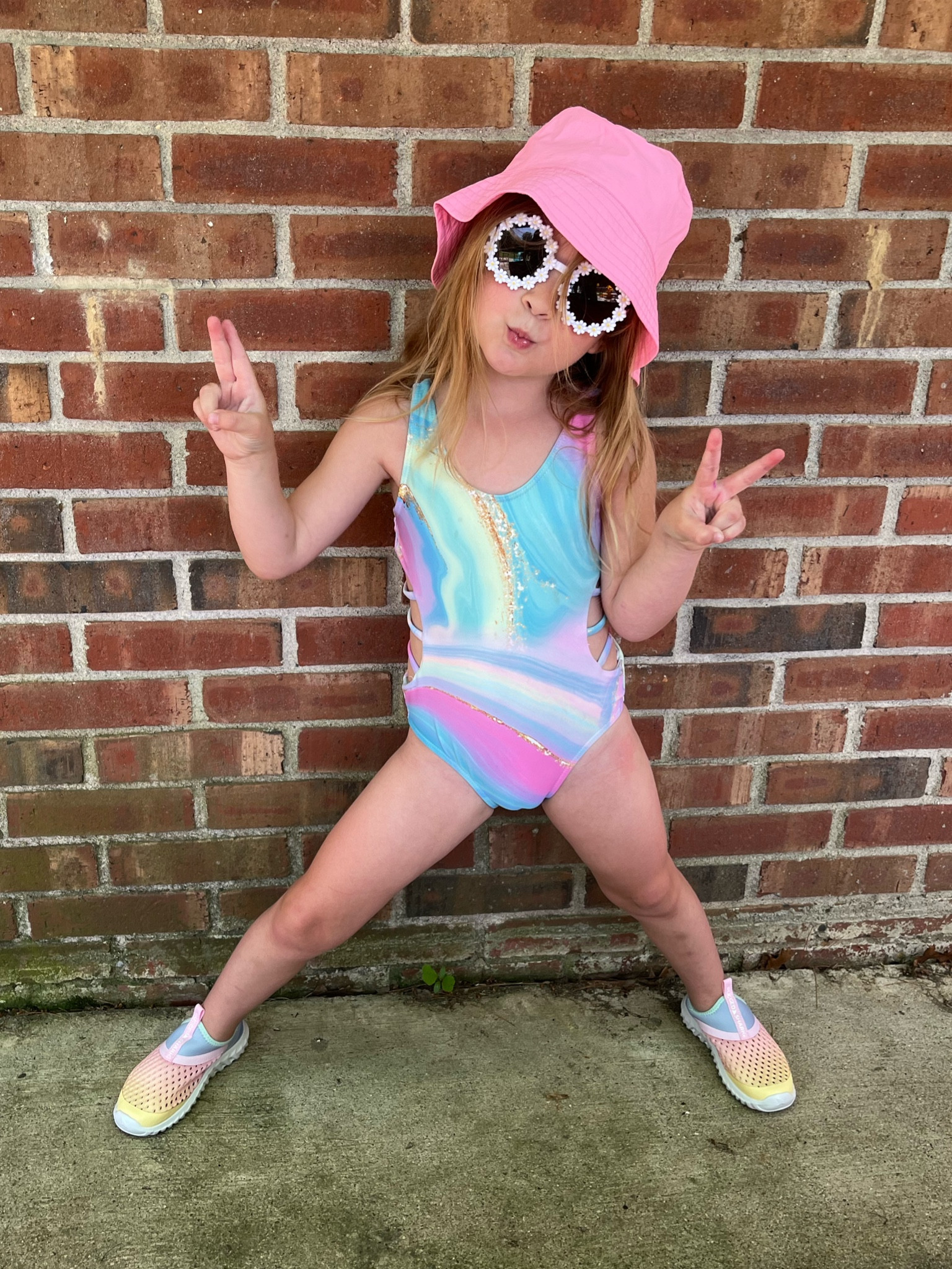 Toddler girl swim. Water shoe sunglasses bucket hat, pool beach vacation boat splash pad summer 

#LTKSwim #LTKFindsUnder50 #LTKKids