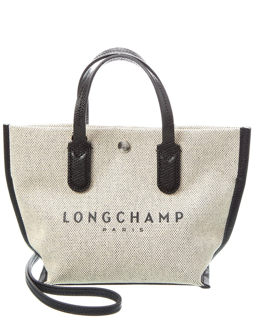 LONGCHAMP CANVAS TOP HANDLE BAGSWHITE | Shop Simon