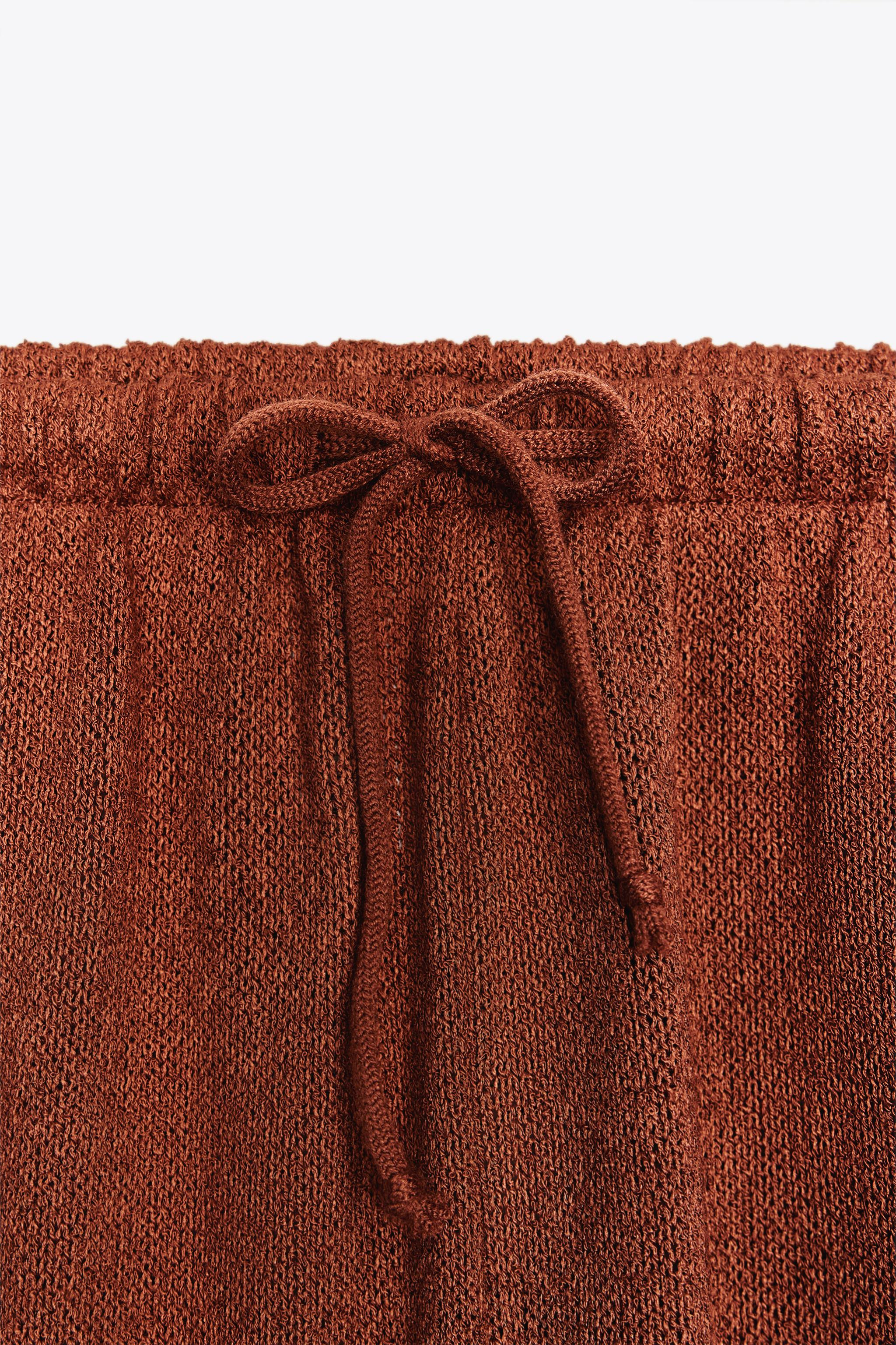 RUSTIC STRAIGHT-LEG TROUSERS | Zara UK