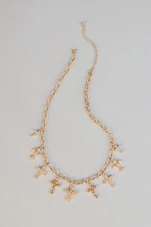 Faith Mode Cross Charm Necklace | Windsor Stores