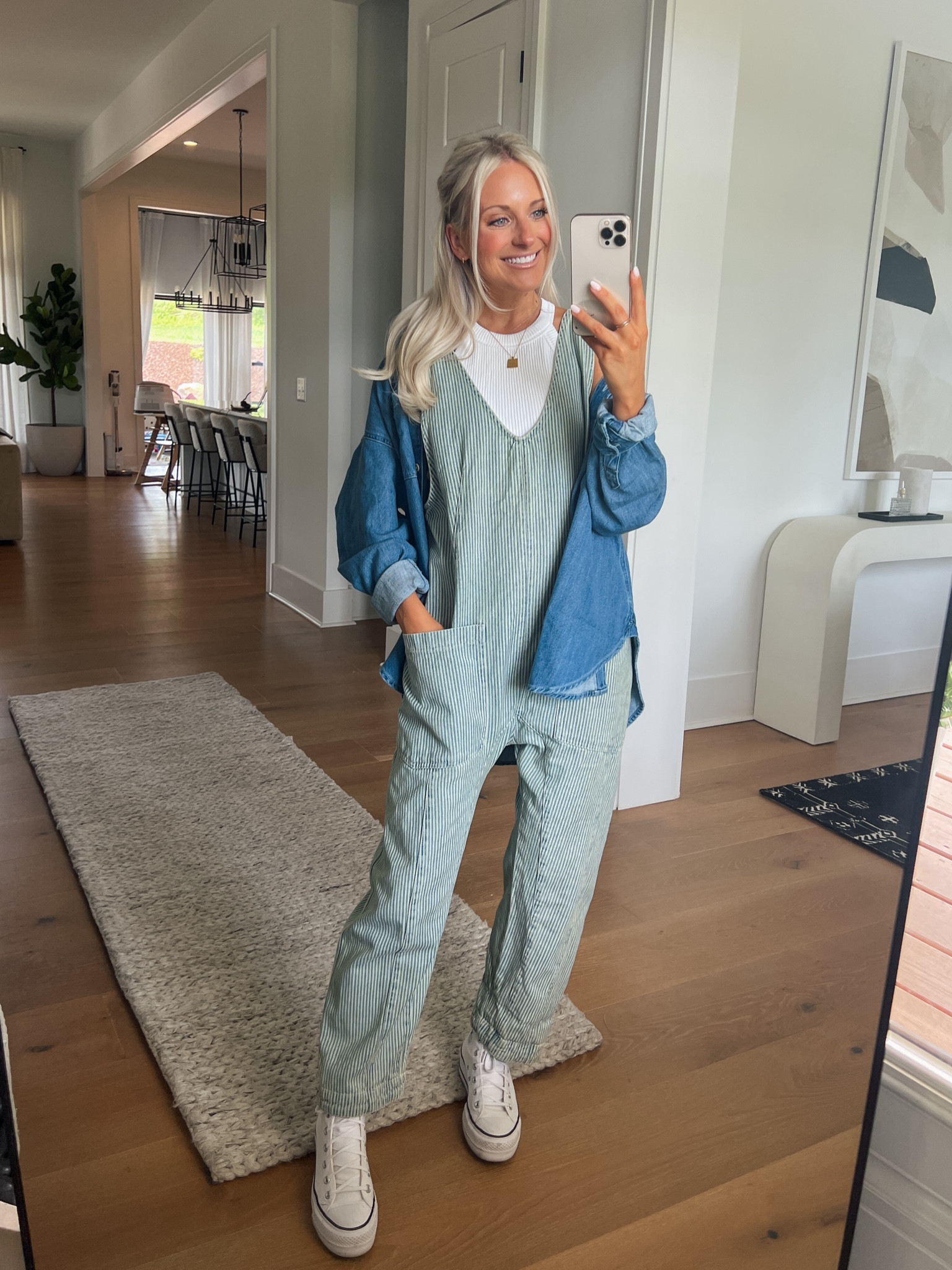 Jumpsuit // XS
Button Up // Small (runs big!)
Tank // Small



#LTKFindsUnder100 #LTKSeasonal