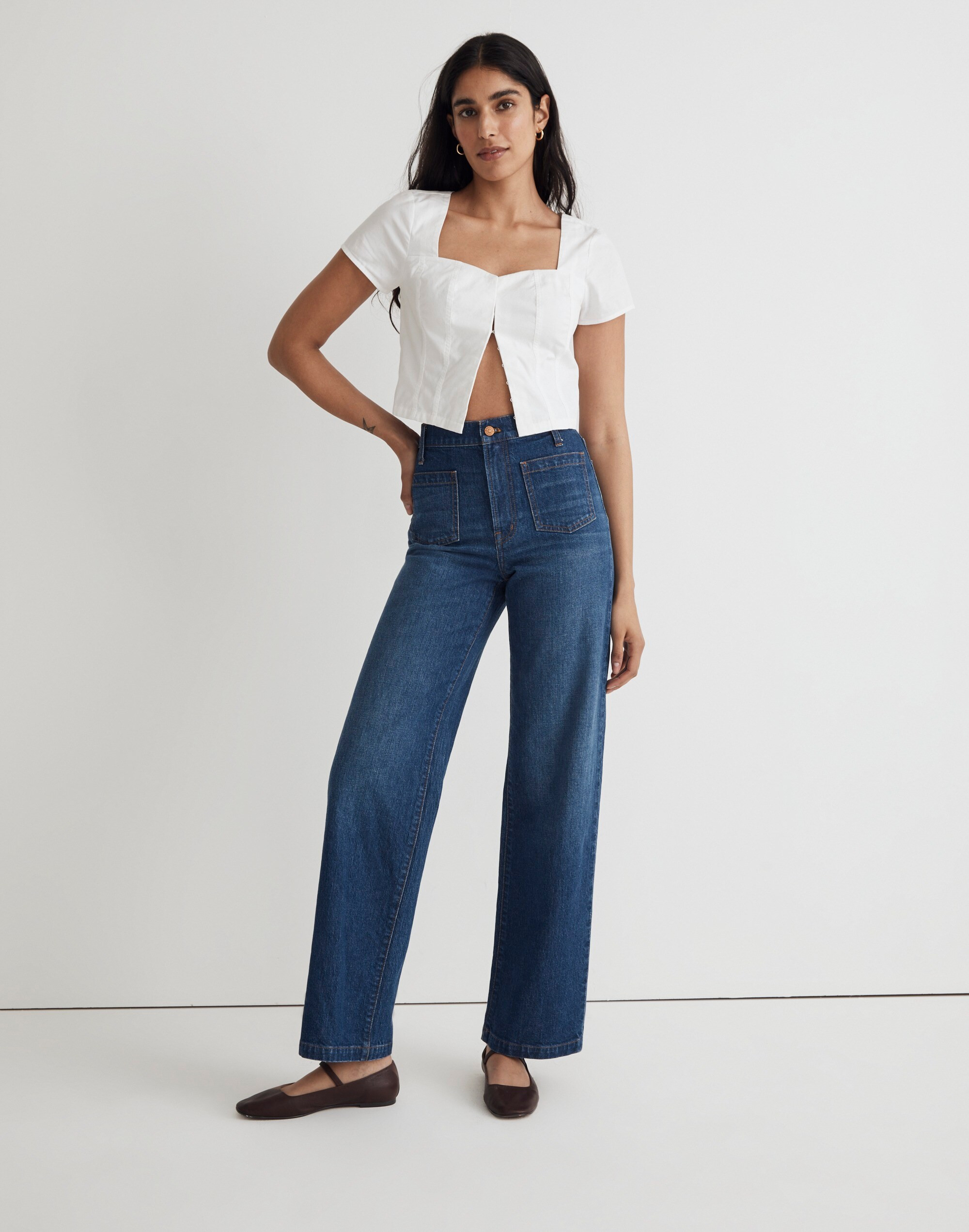 The Perfect Vintage Wide-Leg Jean: Patch Pocket Edition | Madewell