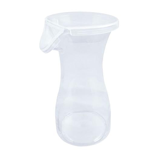 Get BW-1025-PC-CL-EC Plastic Juice/Beverage Decanter Jars with Lids, 8 oz, Clear (Set of 4): Amaz... | Amazon (US)