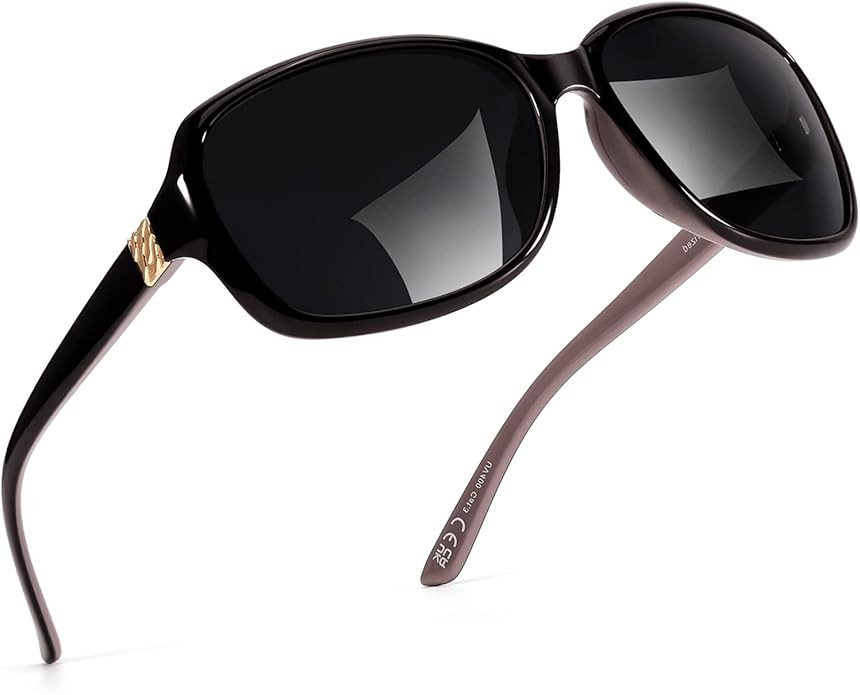 SIPHEW Polarized Sunglasses Womens, Classic Square Sun Glasses for women with UV Protection Wrap ... | Amazon (US)