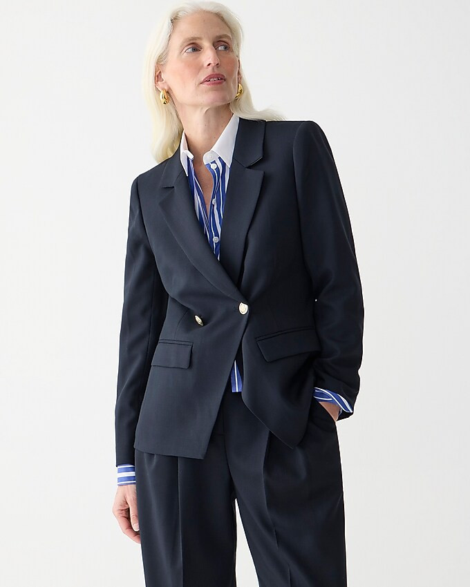 Petite Devon blazer in Italian city wool blend | J. Crew US