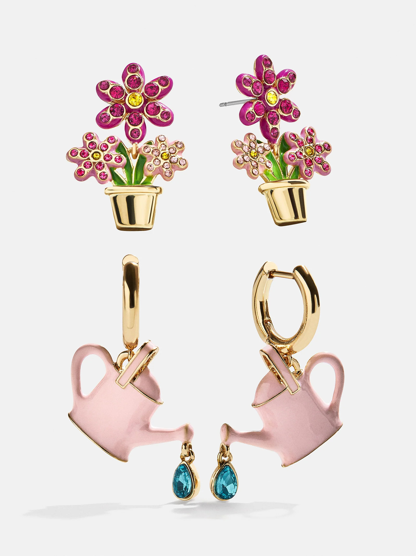 Grow Getter Earring Set - Watering Bucket | BaubleBar