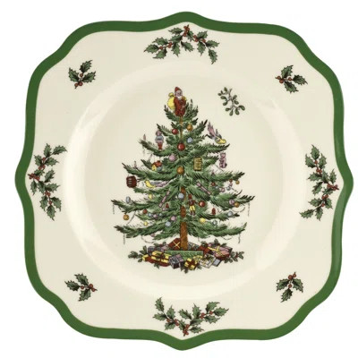 Spode Christmas Tree Sq Scalloped Salad Plate 9 | Wayfair North America