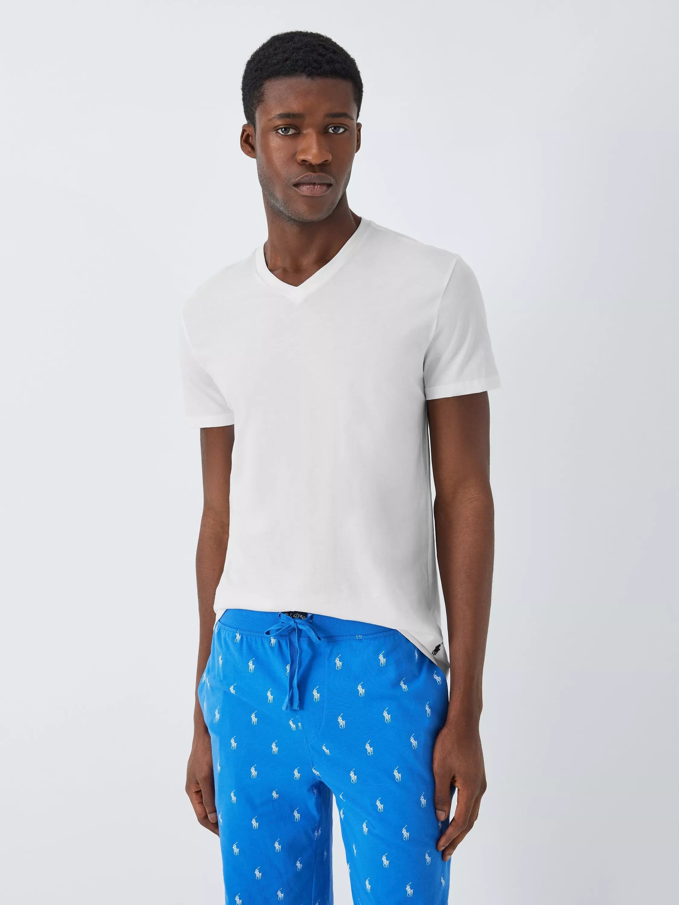 Ralph LaurenV-Neck T-Shirt, Pack of 3, White | John Lewis (UK)