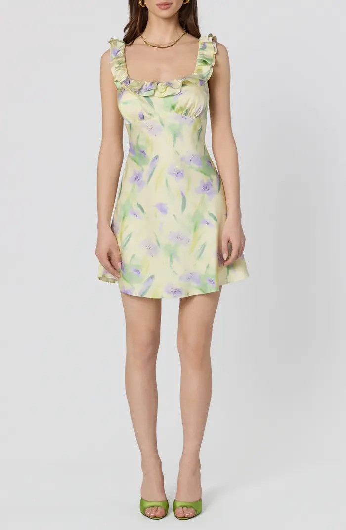ASTR the Label Mara Floral Print Minidress | Nordstrom | Nordstrom