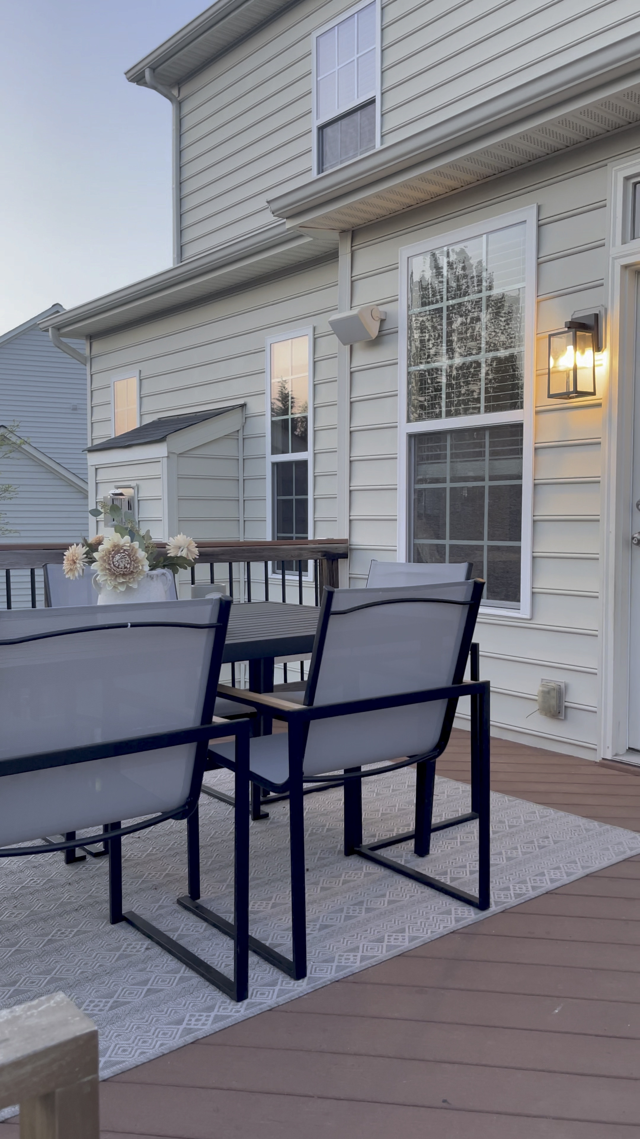 Friday night views 🌤️🌲
Outdoor patio dining set from Target!

#LTKSeasonal