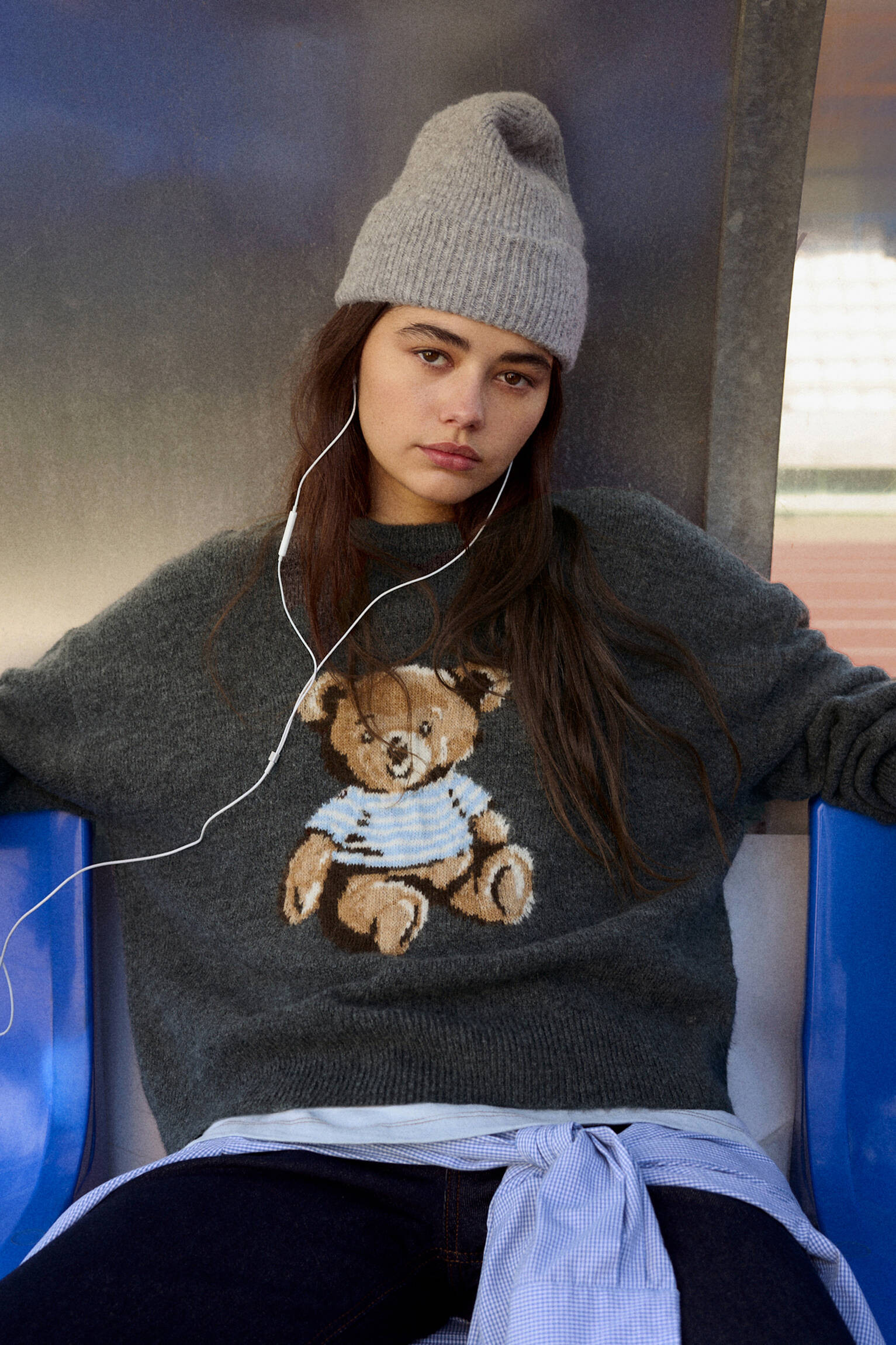 Bear graphic sweater - pull&bear | PULL and BEAR UK