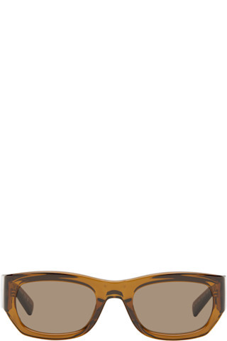Saint Laurent - Brown SL 713 Sunglasses | SSENSE