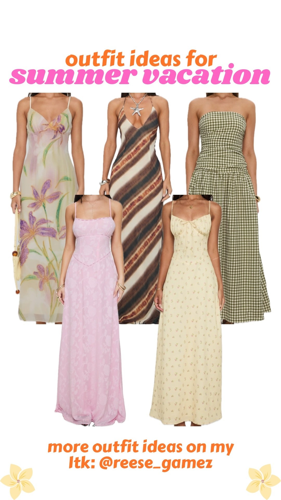 outfits for summer vacation 🩷 beach dress, long dress, maxi dress, summer dress, vacation dress, striped dress, floral dress

#LTKootd #LTKSeasonal #LTKTravel