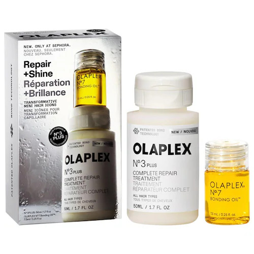Mini No.3PLUS Bond Repair Treatment and No.7 Hair Oil Set | Sephora (US)