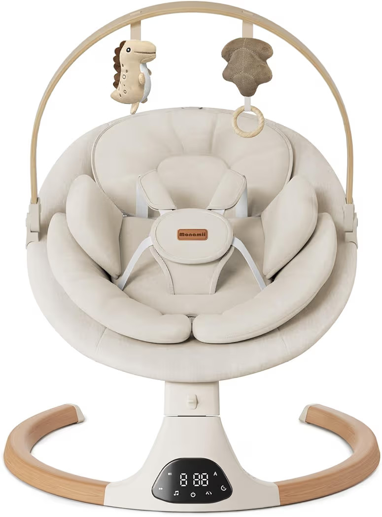 Baby Swings for Infants, Monamii Baby Swing, Infant Swing with 5 Speeds, 10 Lullabies, Electric S... | Amazon (US)