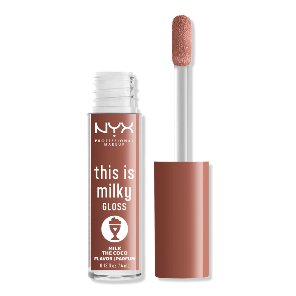 NYX Professional Makeup This is Milky Gloss Milkshakes Vegan Lip Gloss - Milk the Coco | Ulta