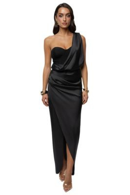 Jluxlabel Women's Draped Radiance Maxi Dress - Black | Macy's