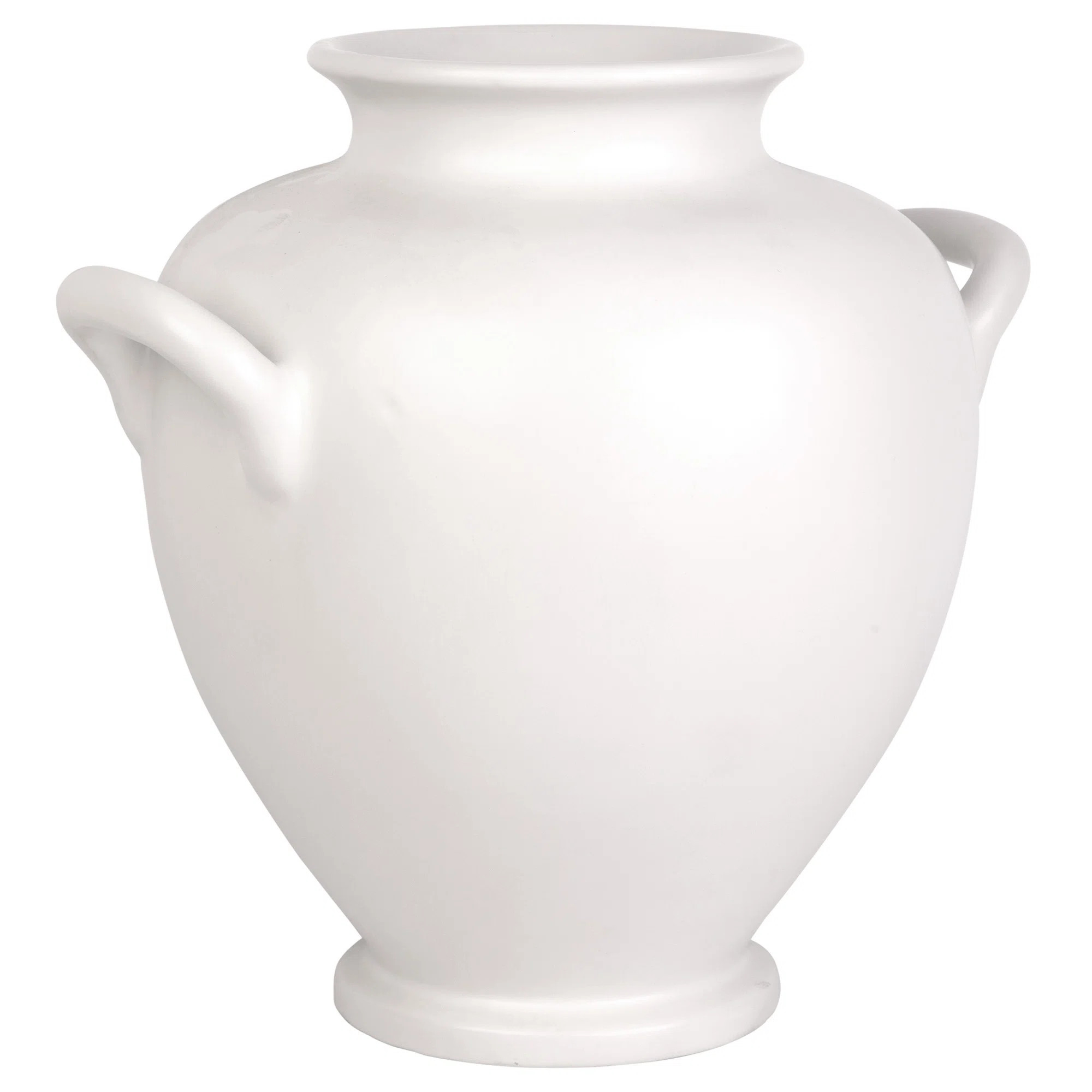 12" Two-Handle Ceramic Vase – Classic Decorative Accent for Modern Spaces | Wayfair North America
