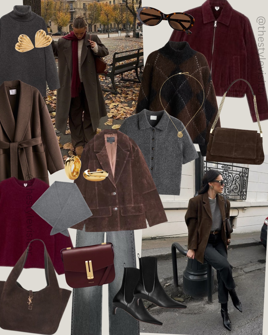 This week’s favorite outfits are filled with cozy chic essentials 🤎 From suede blazers and argyle knits to trench coats, burgundy accents, and comfy UGGs — perfect for city walks, casual dates, or slow Sunday mornings ☕

Like this post to save it to your favourite folder and come back later to shop 🛍️

fall style, autumn outfit, trench coat, suede blazer, burgundy fashion, argyle sweater, YSL bag, cozy chic, city walk outfit, brunch date outfit, slow Sunday, fall capsule wardrobe, autumn layering, chic style, everyday outfits, workwear outfit, casual fall style, oat latte run look, comfy chic, The Style Visitor

#LTKSeasonal #LTKStyleTip #LTKWorkwear