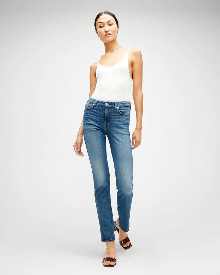 Slim Illusion Kimmie Straight in Luxe Love Story | 7 For All Mankind