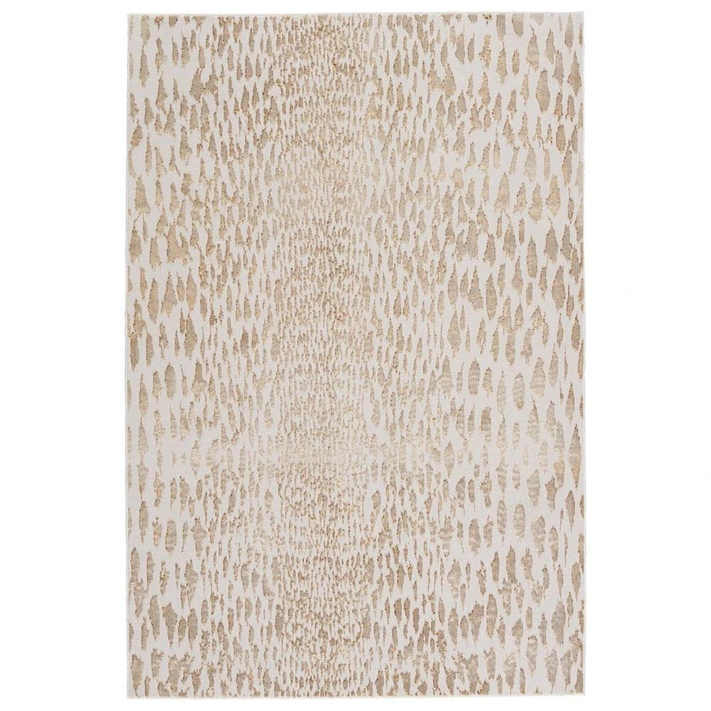 Kalista Global Bazaar Cream Animal Patterned Rug - 5'x7'6" | Kathy Kuo Home
