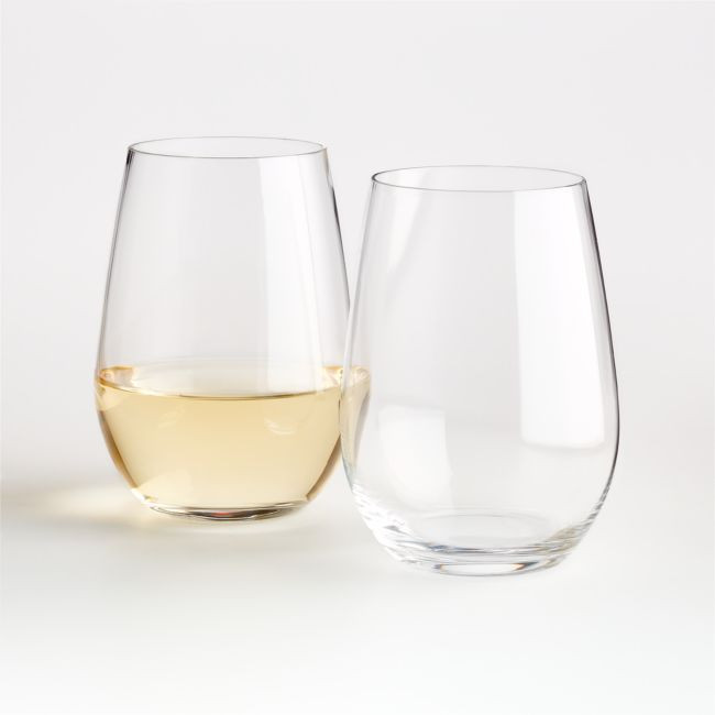 Riedel O Stemless Riesling/Sauvignon Blanc Wine Glasses, Set of 2 | Crate & Barrel