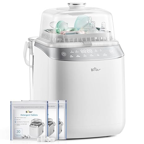 Bear Bottle Washer Pro, Baby Bottle Washer and Sterilizer and Dryer - All in One Machine for Bott... | Amazon (US)