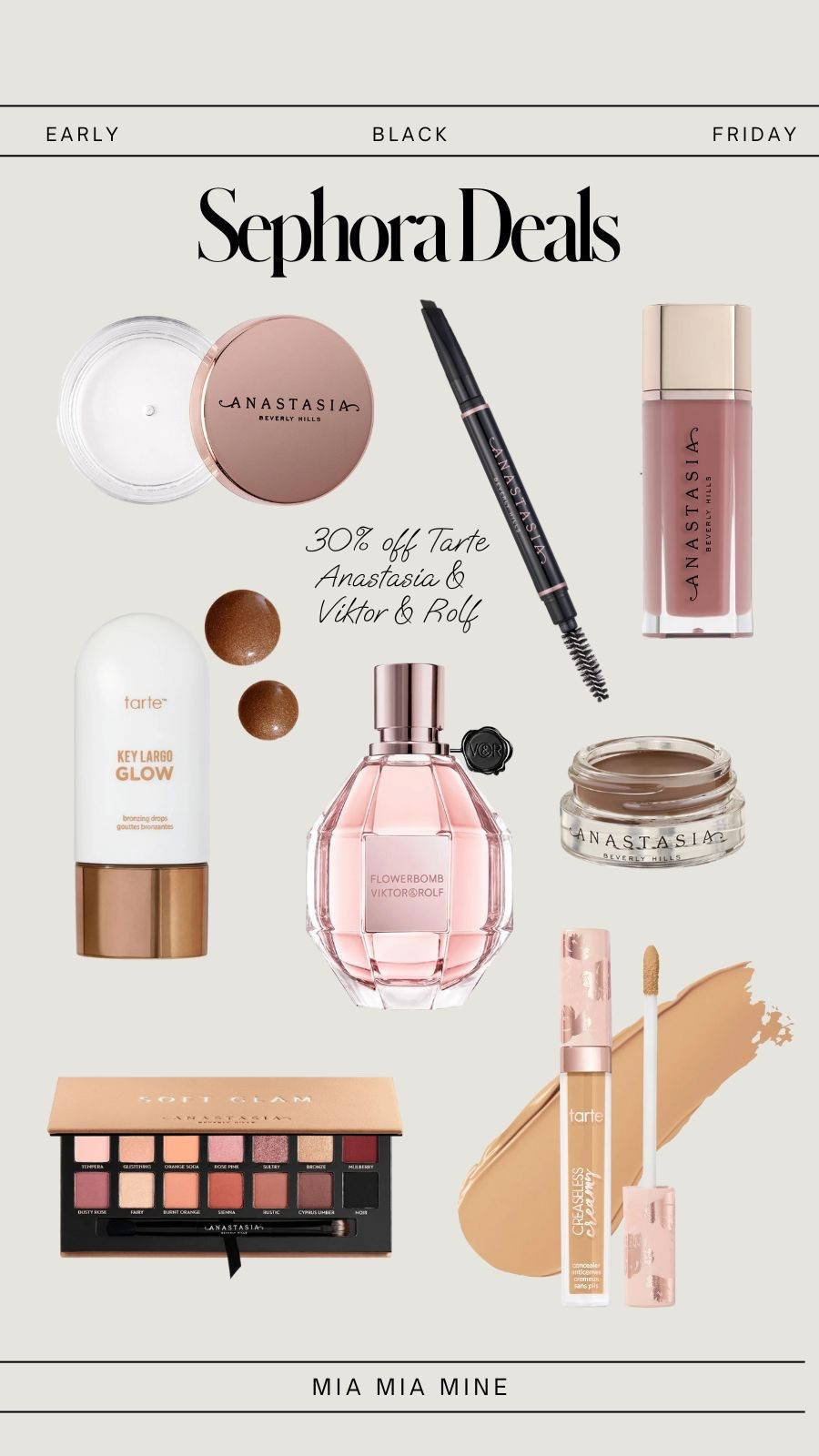 Sephora Black Friday deals
Save 30% off Anastasia, tarte, viktor and rolf fragrances 

#LTKFindsUnder50 #LTKBeauty #LTKCyberWeek