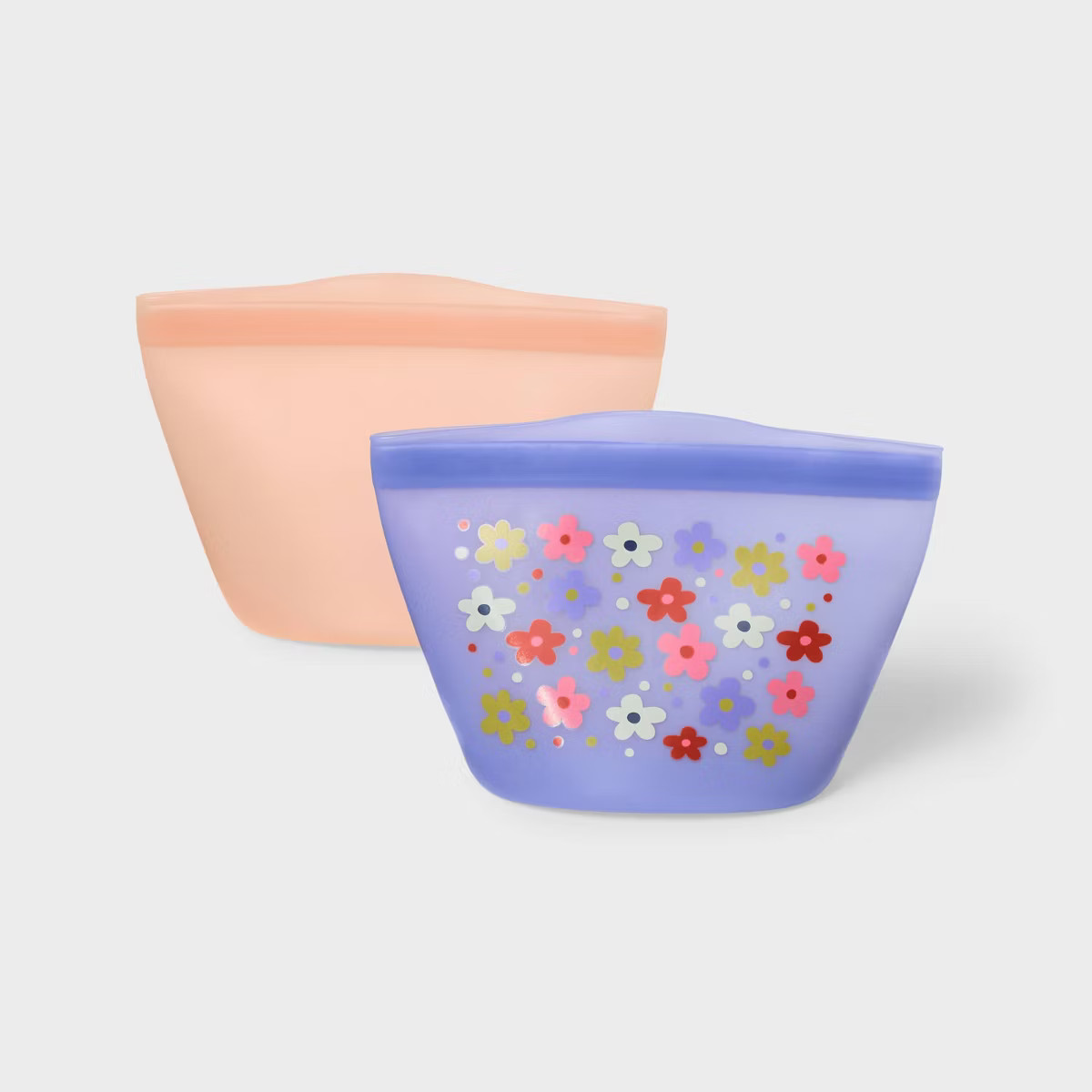 Kids' 2pc Reusable Sandwich Bag Flower - Cat & Jack™️: BPA-Free Silicone Lunch Accessory | Target