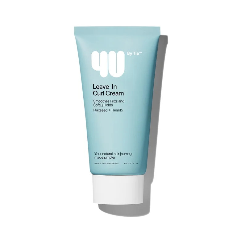 4U by Tia Leave-In Curl Cream with Flaxseed and Hemi15, 6 fl oz | Walmart (US)