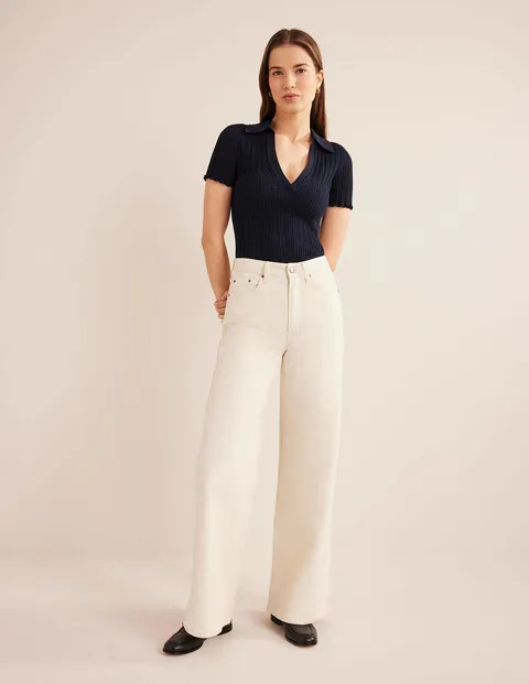 High Rise Wide Leg Jeans | Boden (US)
