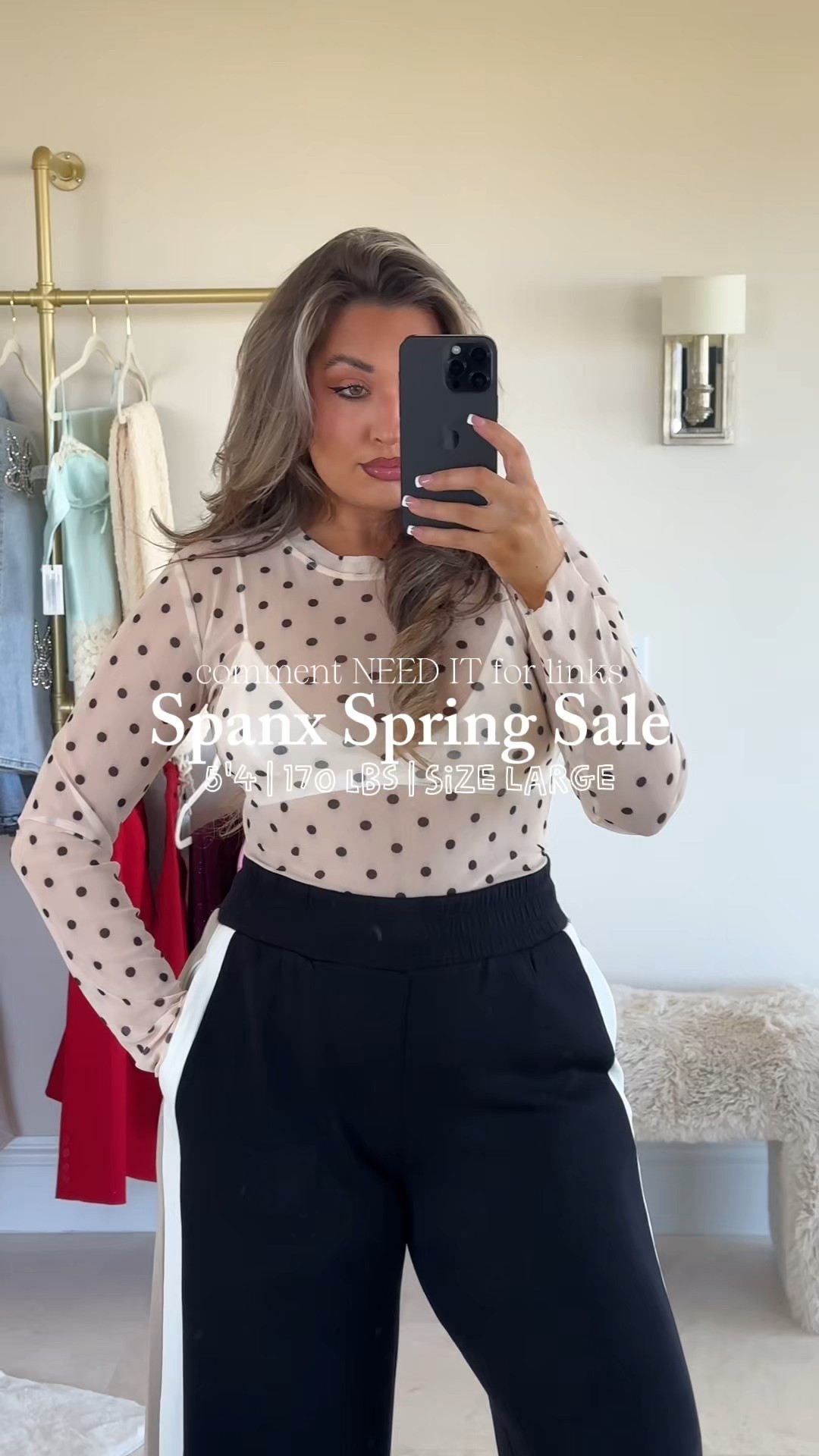 Spanx annual sale 20% off everything with code LTKSPANX! This jumpsuit is ICONIC! You can go to the restroom in it too without taking the whole thing off. I’m wearing a regular large and I’m 5’4 170 LBS for reference @Spanx 

#LTKSpringSale #LTKMidsize #LTKootd