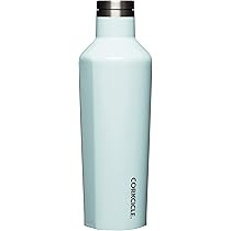 Corkcicle Insulated Canteen Water Bottle, Stainless Steel and Spill Proof, Powder Blue, 16 oz | Amazon (US)