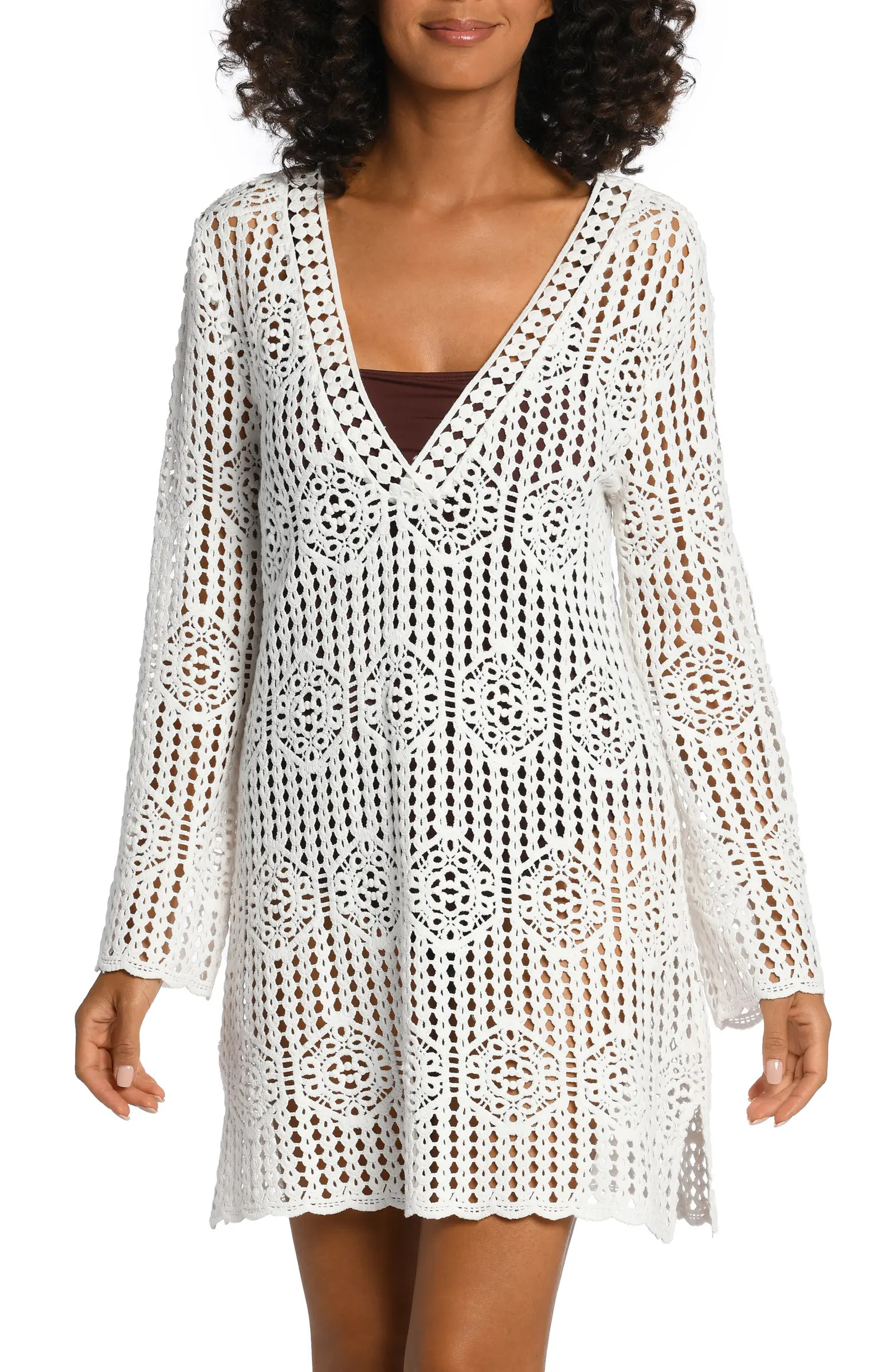 Waverly Long Sleeve Cotton Cover-Up Dress | Nordstrom