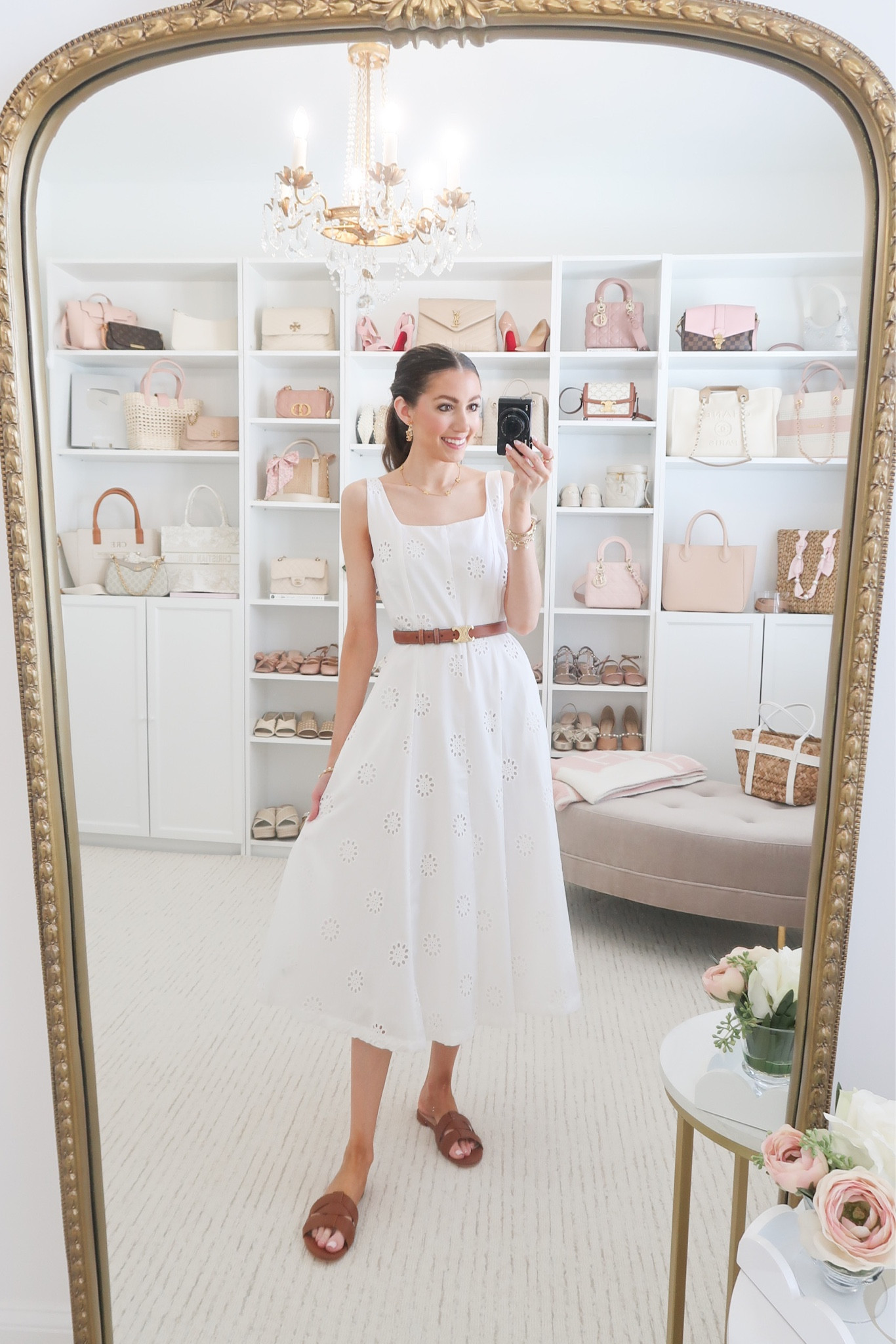 White eyelet spring dress 🤍 Walmart find!! 

#LTKSeasonal #LTKsalealert #LTKfindsunder50