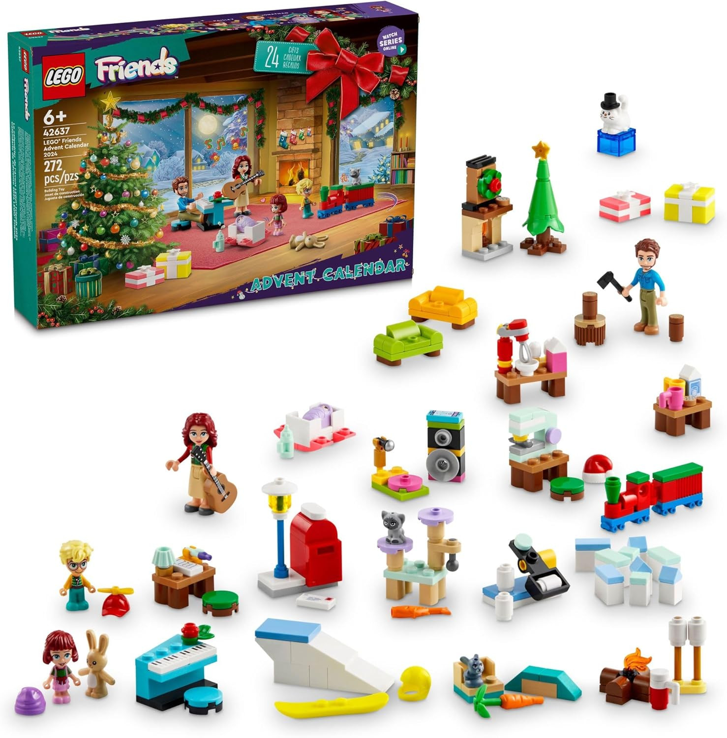 LEGO Friends Advent Calendar 2024 for Kids - Christmas Advent Calendar W/Mini Builds & 5 Minifigu... | Amazon (US)