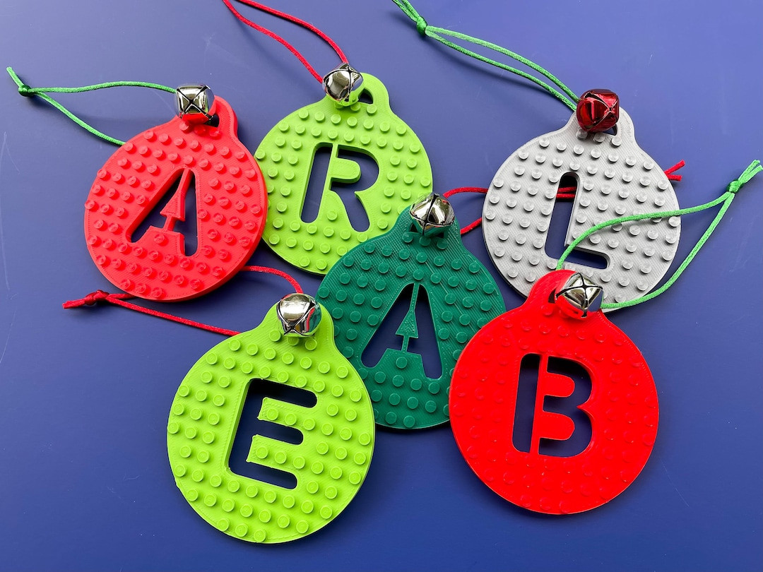 Personalized Christmas Tree Ornament Custom Decoration Boys Girls Brick Hanging Ornament - Etsy | Etsy (US)