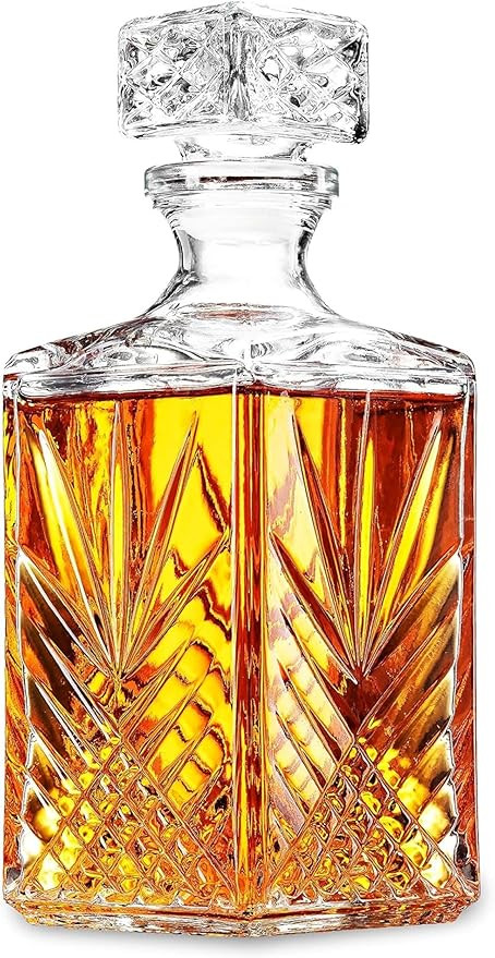 Bormioli Rocco Selecta Collection Whiskey Decanter – Sophisticated 33.75oz Diamond Decanter Wit... | Amazon (US)