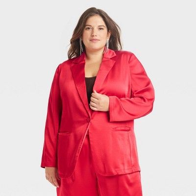 Women's Satin Blazer - A New Day™ | Target