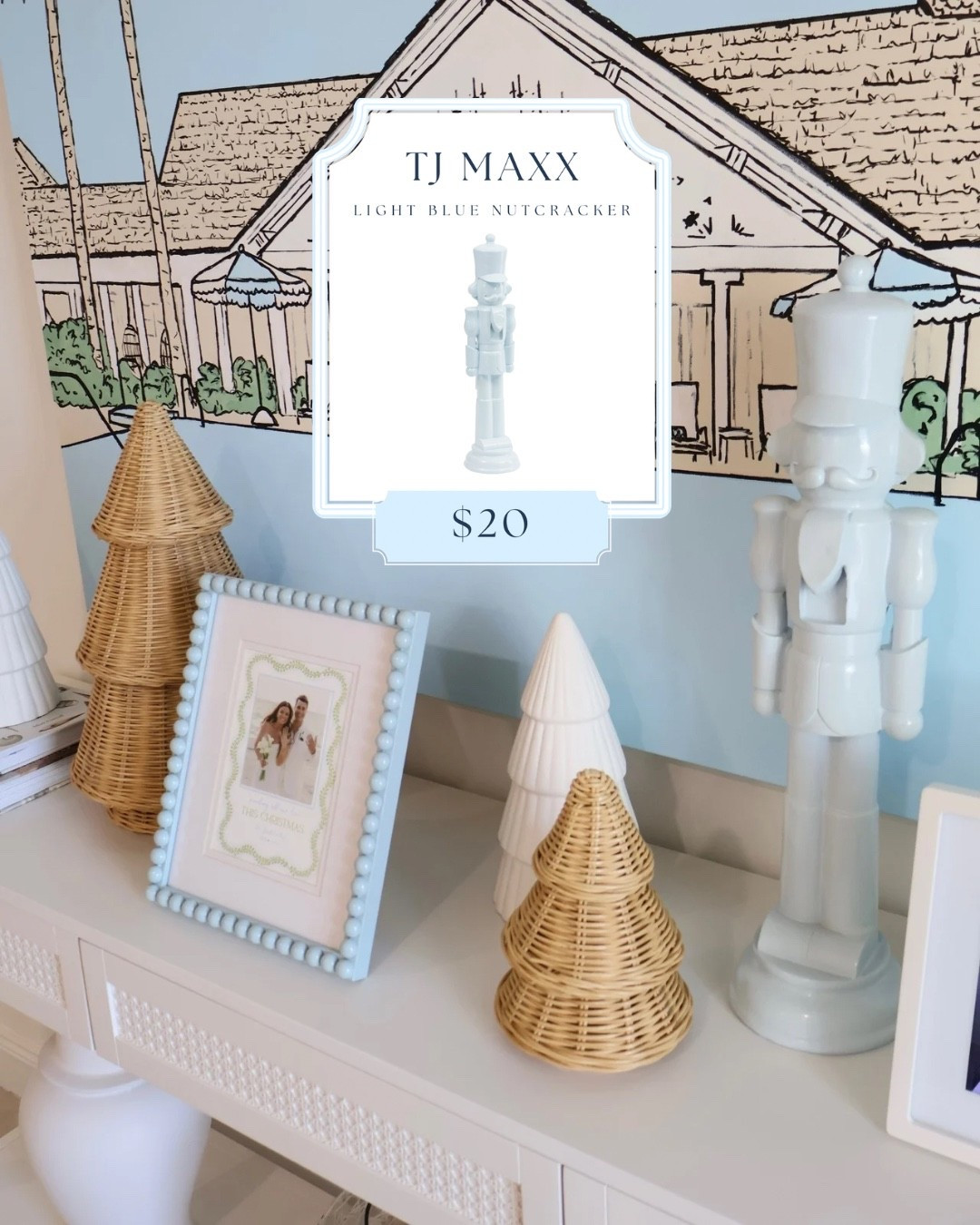 This perfect light blue lacquered nutcracker Christmas decor is now available to order online at TJ Maxx! And only $20 🤭😍 

Coastal Christmas, Look for Less

#LTKHome #LTKFindsUnder50 #LTKHoliday