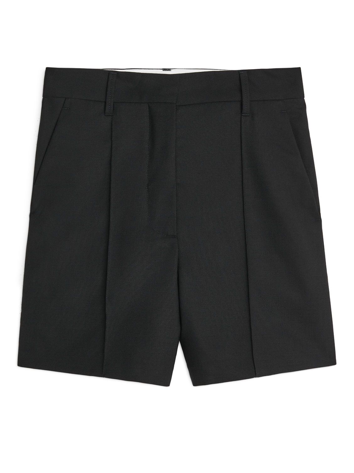 Wool Blend Chino Shorts - Black - Trousers - ARKET DE | ARKET (US&UK)