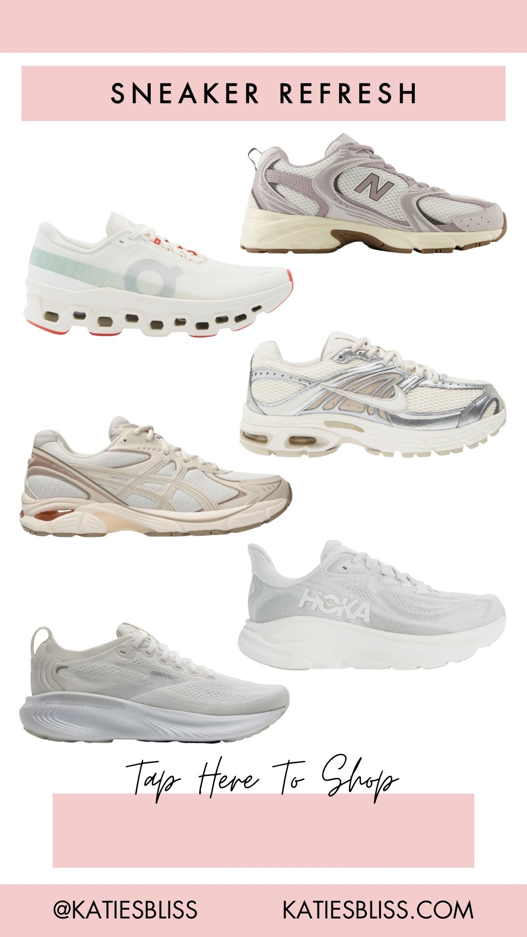 Sneaker refresh 👟

Sneakers. Athletic shoe. Tennis shoe. Trainers. Running shoe. Nike. On. Hoka. ASICS. New balance. 



#LTKfitnessgoals #LTKActive