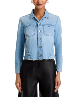 L'AGENCE Janelle Button Front Denim Jacket  | Bloomingdale's Women | Bloomingdale's (US)