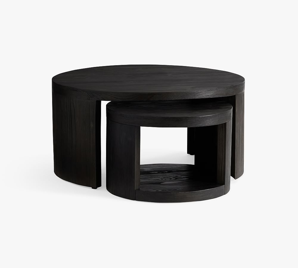 Open Box: Folsom Round Nesting Coffee Table | Pottery Barn (US)